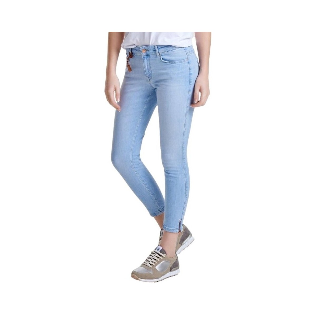 Vêtements Femme Pantalons Only Carmen Zip Regular Jeans - Blue Denim Bleu