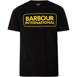 Vêtements Homme T-shirts manches courtes Barbour T-shirt à grand logo Noir