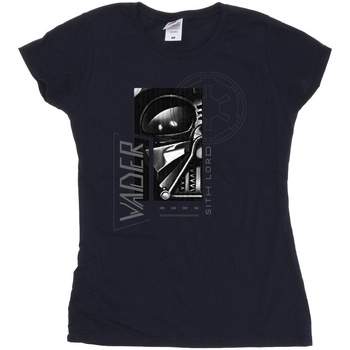 Vêtements Femme T-shirts manches longues Disney Obi-Wan Kenobi Sith SciFi Collage Bleu