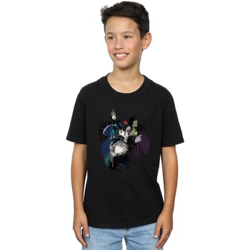 Vêtements Garçon T-shirts manches courtes Disney Villains Sketch Noir