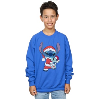 Vêtements Garçon Sweats Disney Lilo And Stitch Stitch Christmas Bleu