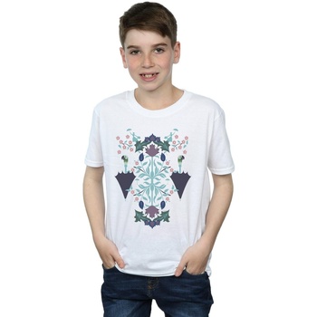 Vêtements Garçon T-shirts manches courtes Disney Mary Poppins Floral Collage Blanc