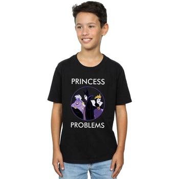 Vêtements Garçon T-shirts manches courtes Disney Villains Princess Headaches Noir
