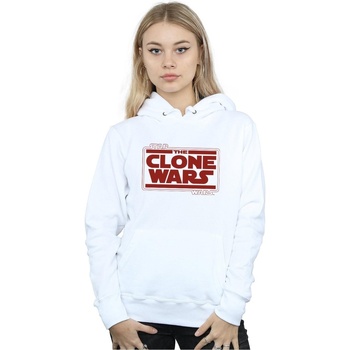 Vêtements Femme Sweats Disney Clone Wars Logo Blanc