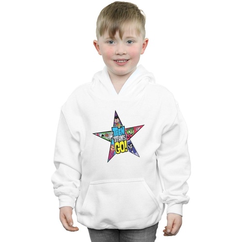 Vêtements Garçon Sweats Dc Comics Teen Titans Go Star Logo Blanc