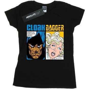 Vêtements Femme T-shirts manches longues Marvel Cloak And Dagger Comic Panels Noir