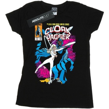 Vêtements Femme T-shirts manches longues Marvel Cloak And Dagger Comic Cover Noir