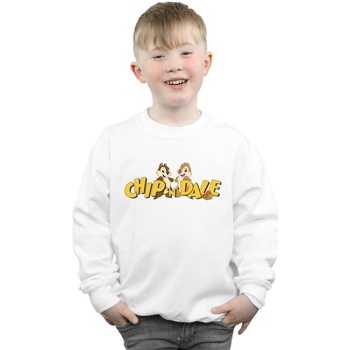 Vêtements Garçon Sweats Disney Chip And Dale Character Logo Blanc