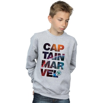 Vêtements Garçon Sweats Marvel Captain  Space Text Gris