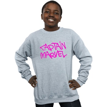 Vêtements Garçon Sweats Marvel Captain  Spray Text Gris