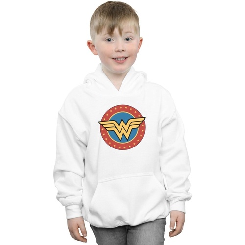 Vêtements Garçon Sweats Dc Comics Wonder Woman Circle Logo Blanc