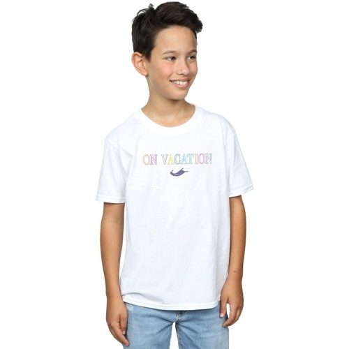Vêtements Garçon T-shirts manches courtes Disney Aladdin On Vacation Blanc