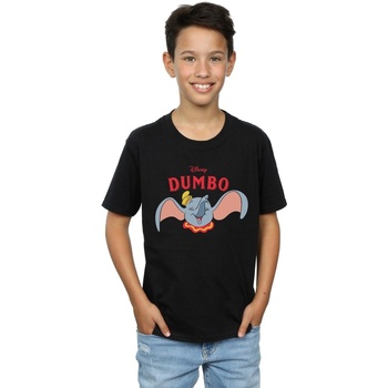 Vêtements Garçon T-shirts manches courtes Disney Dumbo Smile Noir