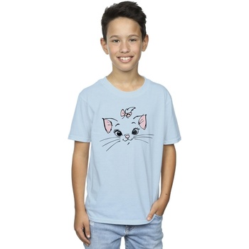 Vêtements Garçon T-shirts manches courtes Disney Classics Marie Face Pocket Bleu