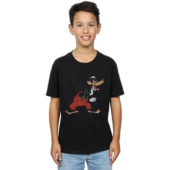Vêtements Garçon T-shirts manches courtes Disney Three Little Pigs Big Bad Wolf Noir