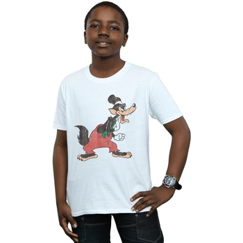 Vêtements Garçon T-shirts manches courtes Disney Three Little Pigs Big Bad Wolf Blanc