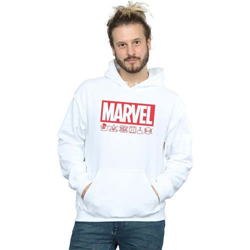 Vêtements Homme Sweats Marvel Logo Wash Care Blanc