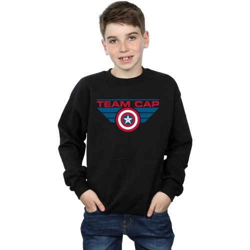 Vêtements Garçon Sweats Marvel Captain America Civil War Team Cap Noir