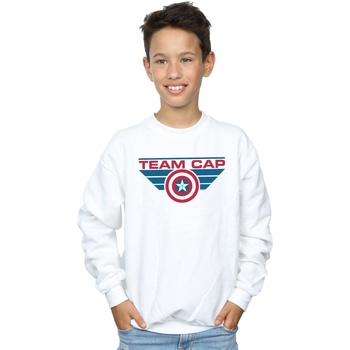 Vêtements Garçon Sweats Marvel Captain America Civil War Team Cap Blanc