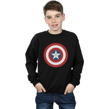 Vêtements Garçon Sweats Marvel Captain America Civil War Shield Noir
