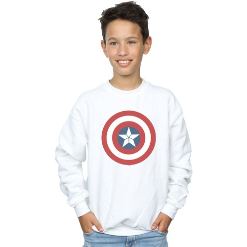 Vêtements Garçon Sweats Marvel Captain America Civil War Shield Blanc