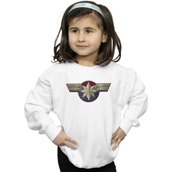 Vêtements Fille Sweats Marvel Captain  Chest Emblem Blanc