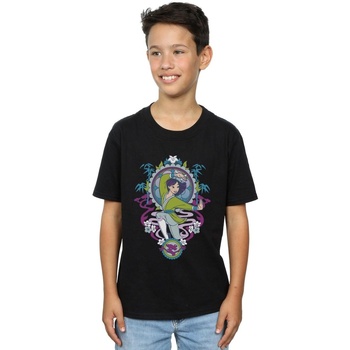Vêtements Garçon T-shirts manches courtes Disney Mulan Ornamental Noir
