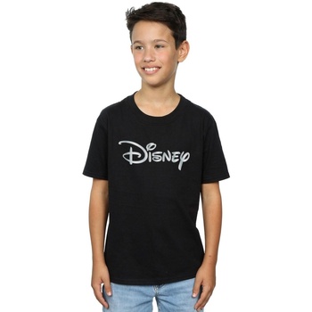 Vêtements Garçon T-shirts manches courtes Disney Glacial Logo Noir
