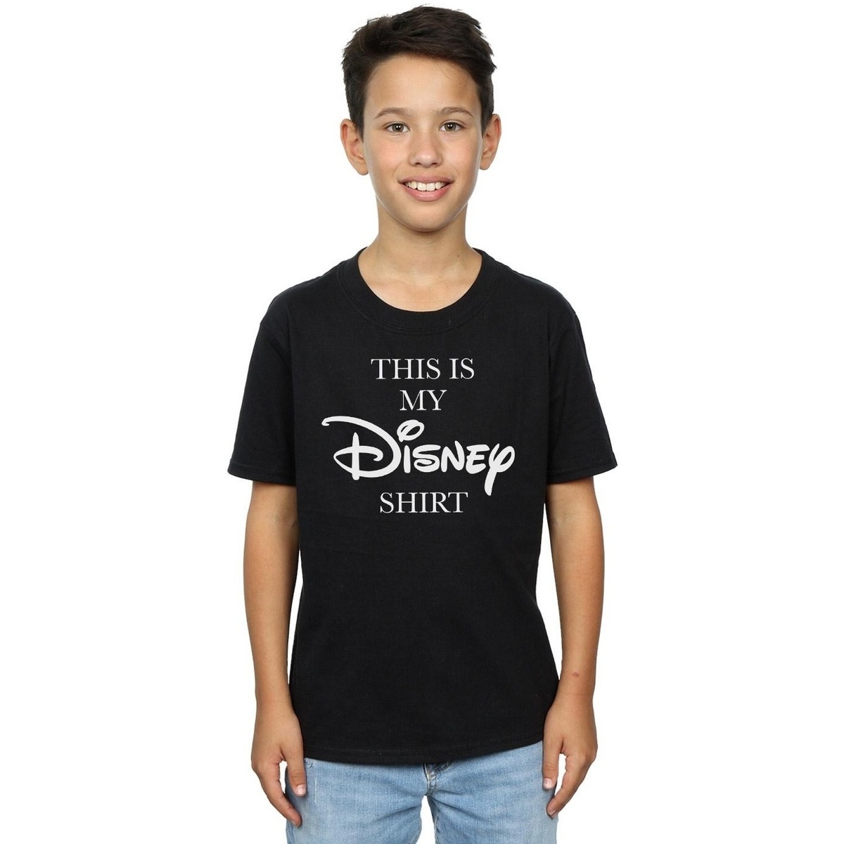 Vêtements Garçon T-shirts manches courtes Disney My T-shirt Noir