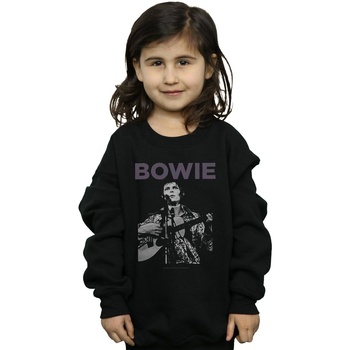 Vêtements Fille Sweats David Bowie Rock Poster Noir