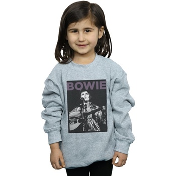 Vêtements Fille Sweats David Bowie Rock Poster Gris