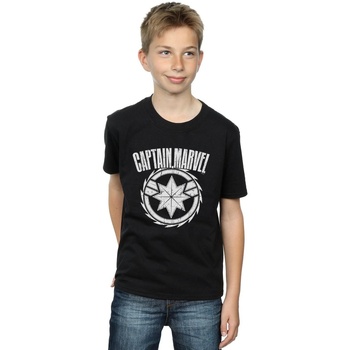 Vêtements Garçon T-shirts manches courtes Marvel Captain  Blade Emblem Noir