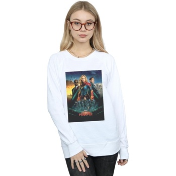Vêtements Femme Sweats Marvel Captain  Movie Starforce Poster Blanc