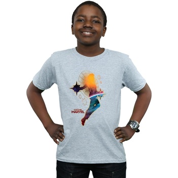 Vêtements Garçon T-shirts manches courtes Marvel Captain  Nebula Flight Gris