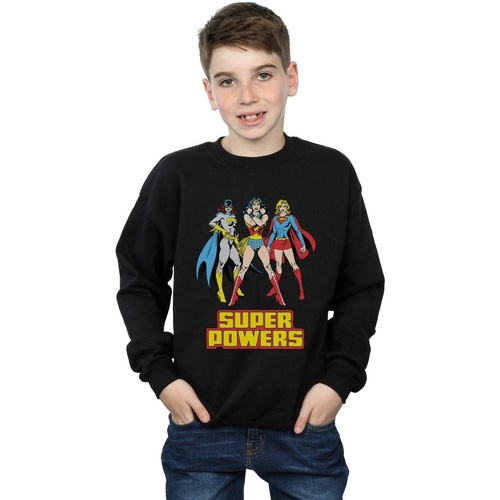 Vêtements Garçon Sweats Dc Comics Wonder Woman Super Power Group Noir