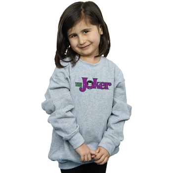 Vêtements Fille Sweats Dc Comics The Joker Text Logo Gris