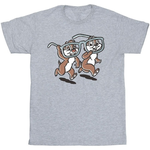 Vêtements Garçon T-shirts manches courtes Disney Chip 'n Dale Glasses Gris