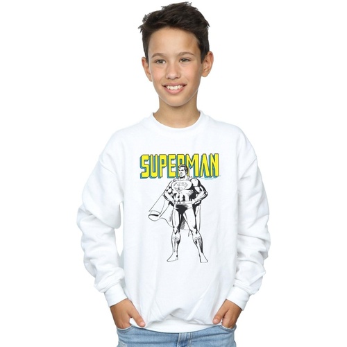 Vêtements Garçon Sweats Dc Comics Superman Mono Action Pose Blanc