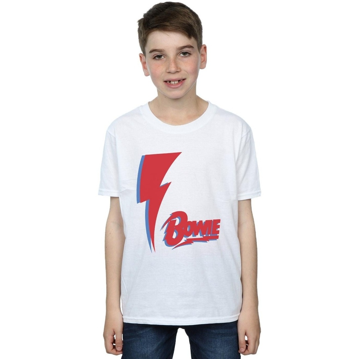 Vêtements Garçon T-shirts alpha courtes David Bowie  Blanc