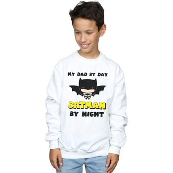 Vêtements Garçon Sweats Dc Comics Batman Dad By Day Blanc