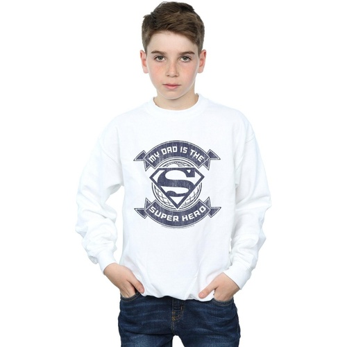 Vêtements Garçon Sweats Dc Comics Superman My Dad The Superhero Blanc
