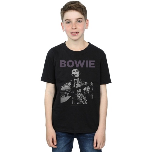 Vêtements Garçon T-shirts manches courtes David Bowie Rock Poster Noir