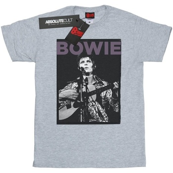 Vêtements Garçon T-shirts manches courtes David Bowie Rock Poster Gris