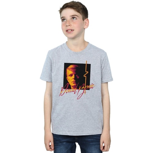 Vêtements Garçon T-shirts manches courtes David Bowie Photo Angle 90s Gris