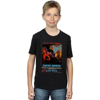 Vêtements Garçon T-shirts manches courtes David Bowie Asian Poster Noir