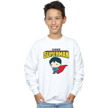 Vêtements Garçon Sweats Dc Comics Superman My Dad Is My Hero Blanc