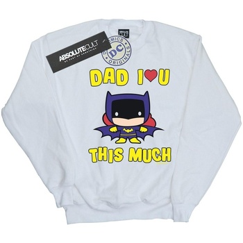 Vêtements Garçon Sweats Dc Comics Batman Dad I Love You This Much Blanc