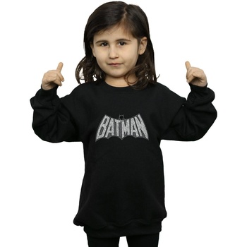 Vêtements Fille Sweats Dc Comics Batman Retro Crackle Logo Noir