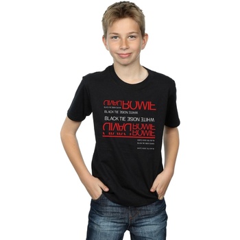 Vêtements Garçon T-shirts manches courtes David Bowie Sélection enfant à moins de 70 Noir