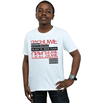 Vêtements Garçon T-shirts manches courtes David Bowie Sélection enfant à moins de 70 Blanc